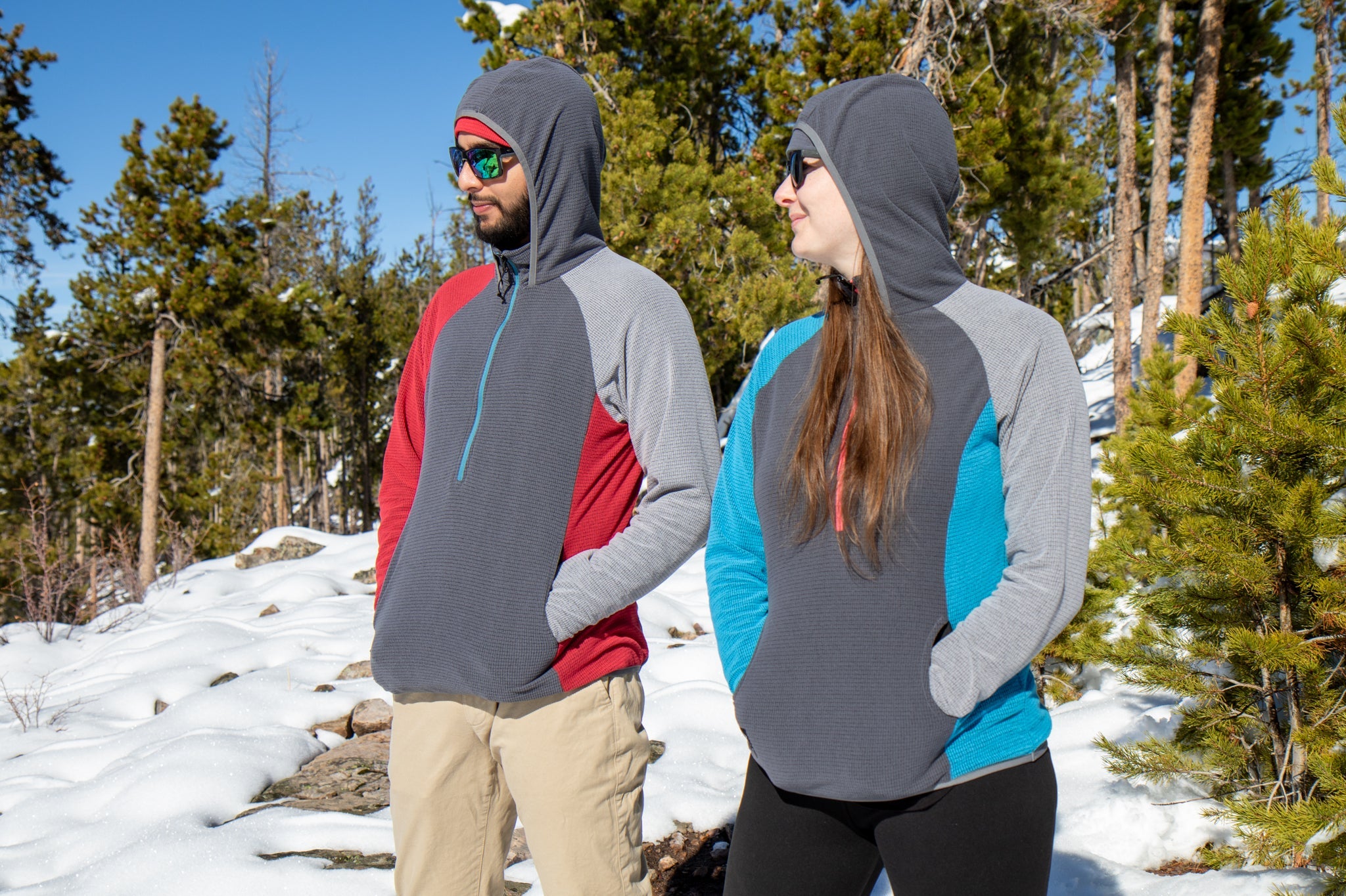 CAMP Half Zip Pullovers - Hood