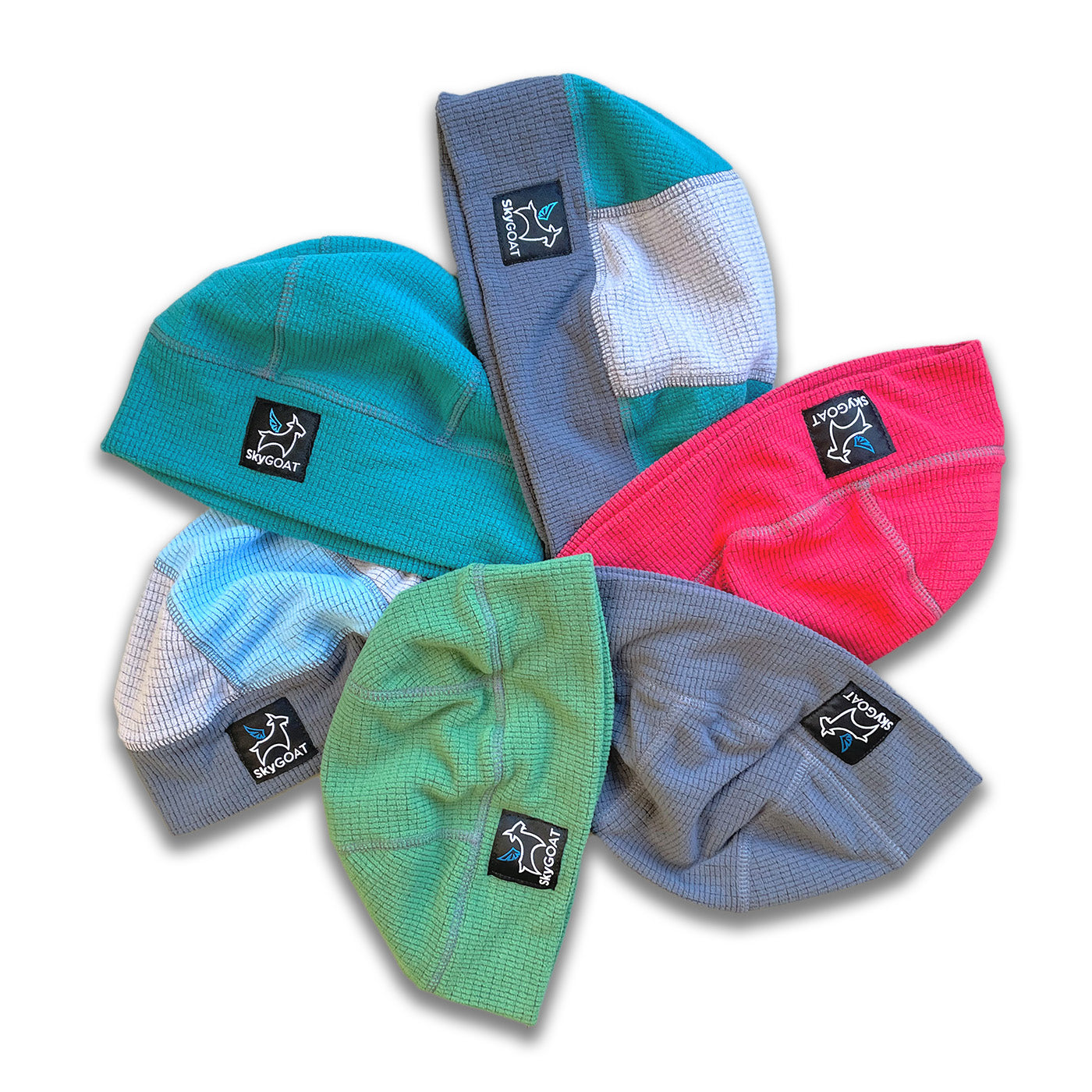 【KIMYO】GUARDIAN ANGEL BEANIE IN MULTICOLOR SkyGOAT CAMP Beanie | Microgrid Fleece