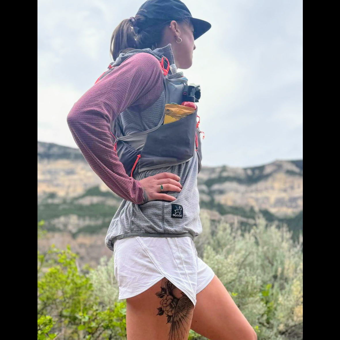 Women's Half-Zip Pullover AIR 70 | Lightweight Fleece | SkyGOAT