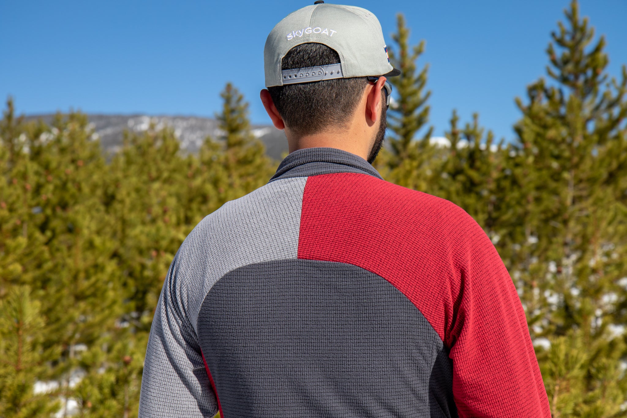 Men's CAMP Half-Zip Microgrid Fleece Pullover | SkyGOAT