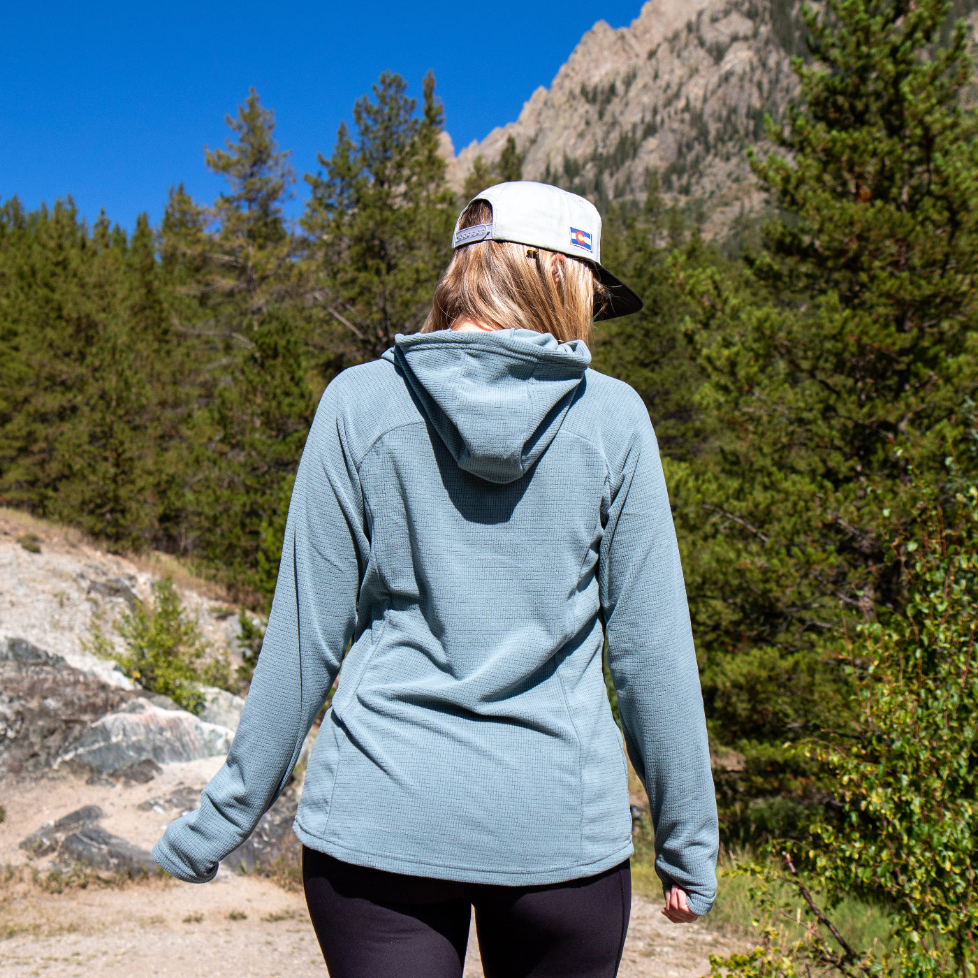 Women's Micro Grid Fleece CAMP Hoodie – SkyGOAT