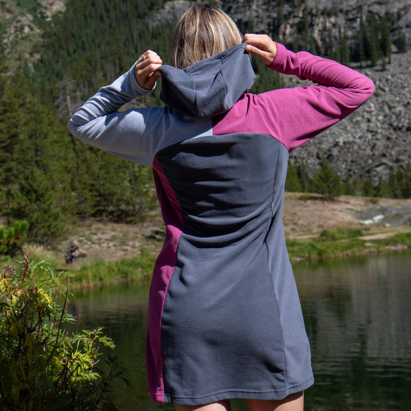 Women's CAMP Microgrid Fleece Dress | SkyGOAT
