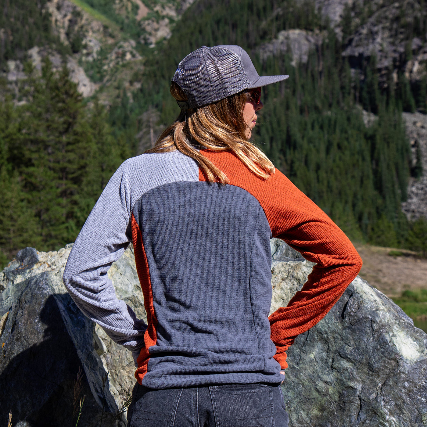 Women's Microgrid Fleece CAMP Half-Zip Pullover Ultralight 115