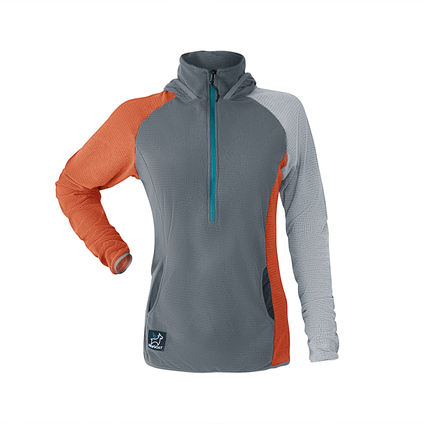 Women's CAMP Half-Zip Microgrid Hooded Pullover Ultralight 115