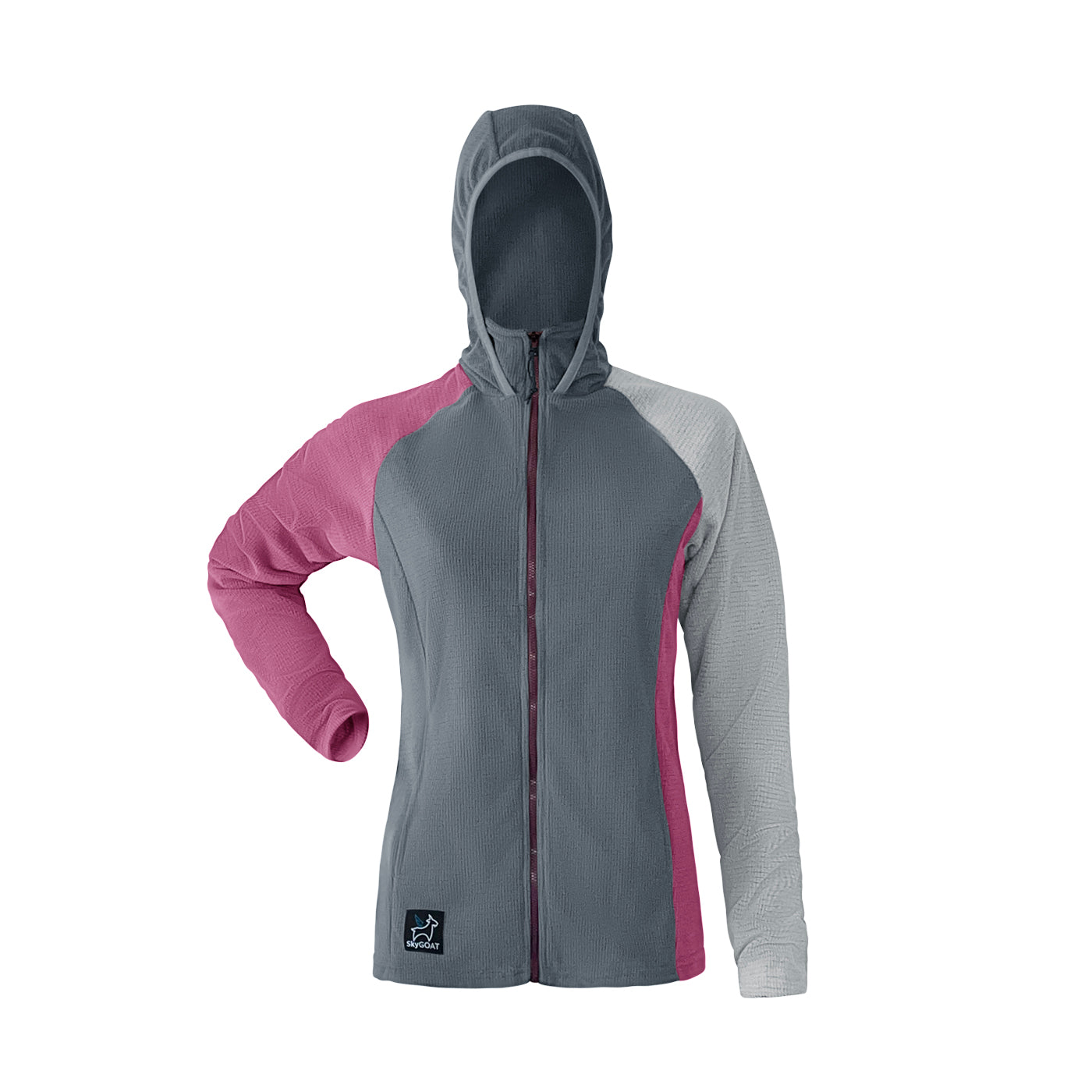 Women's CAMP Hooded Microgrid Fleece Jacket | SkyGOAT