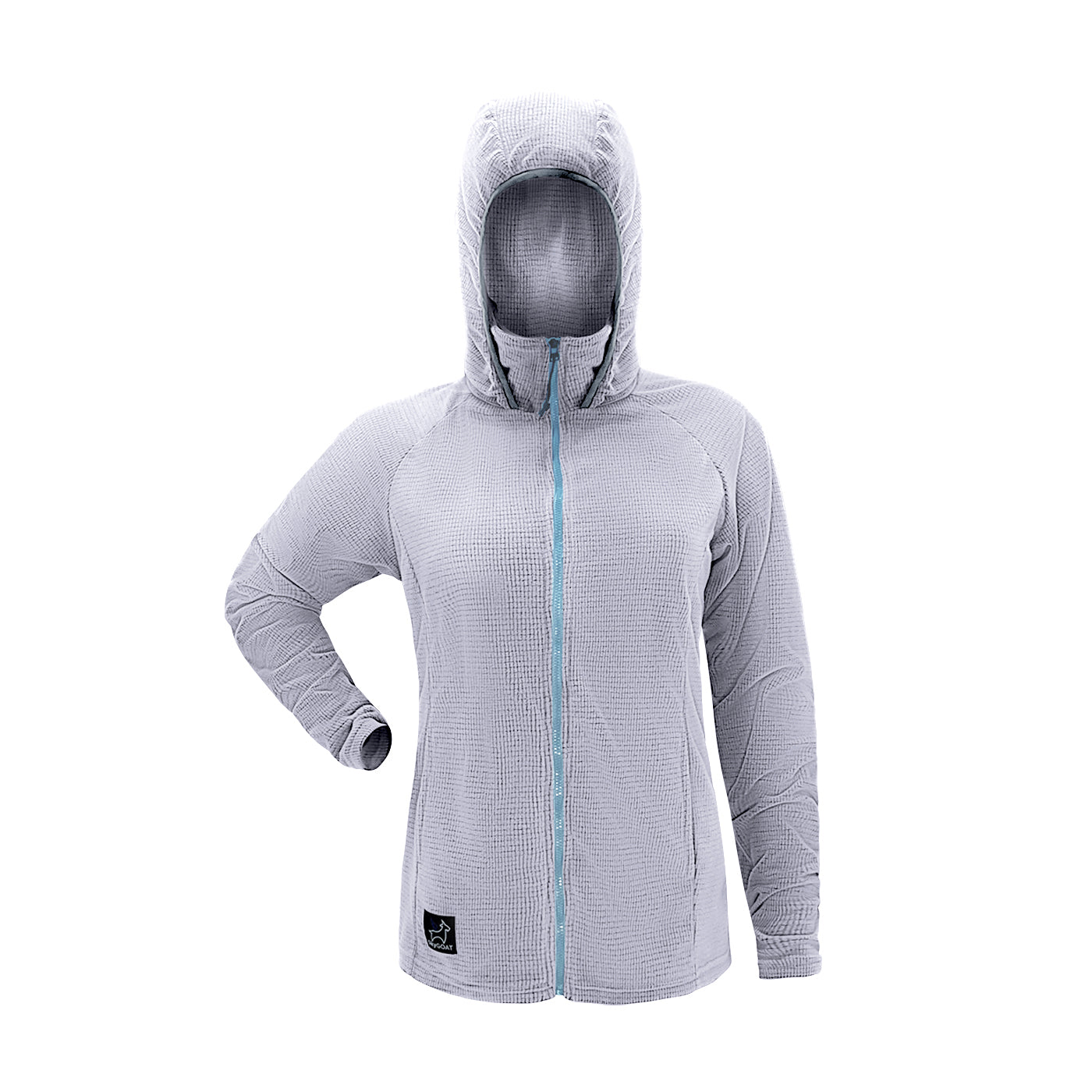 Women's CAMP Hooded Microgrid Fleece Jacket | SkyGOAT