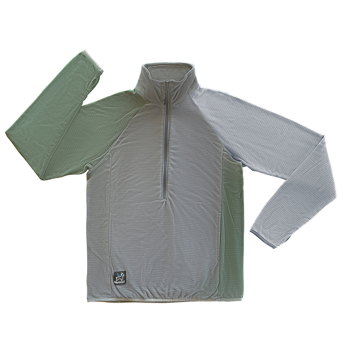 Men's Microgrid Fleece CAMP Half-Zip Pullover Ultralight 115 – SkyGOAT