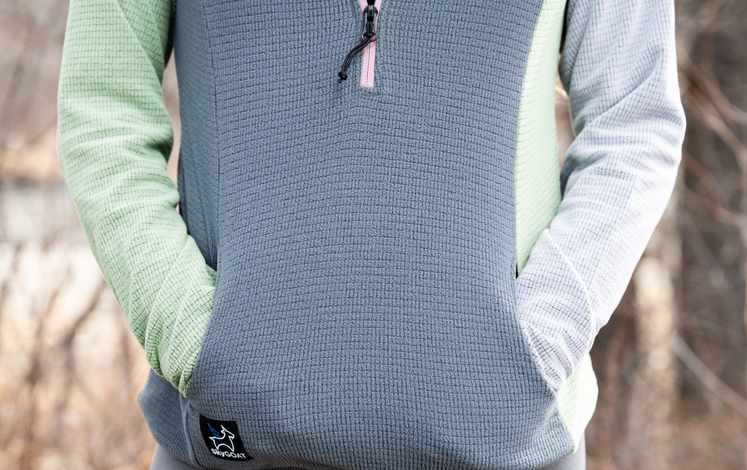 Women's Microgrid Fleece CAMP Half-Zip Pullover Ultralight 115