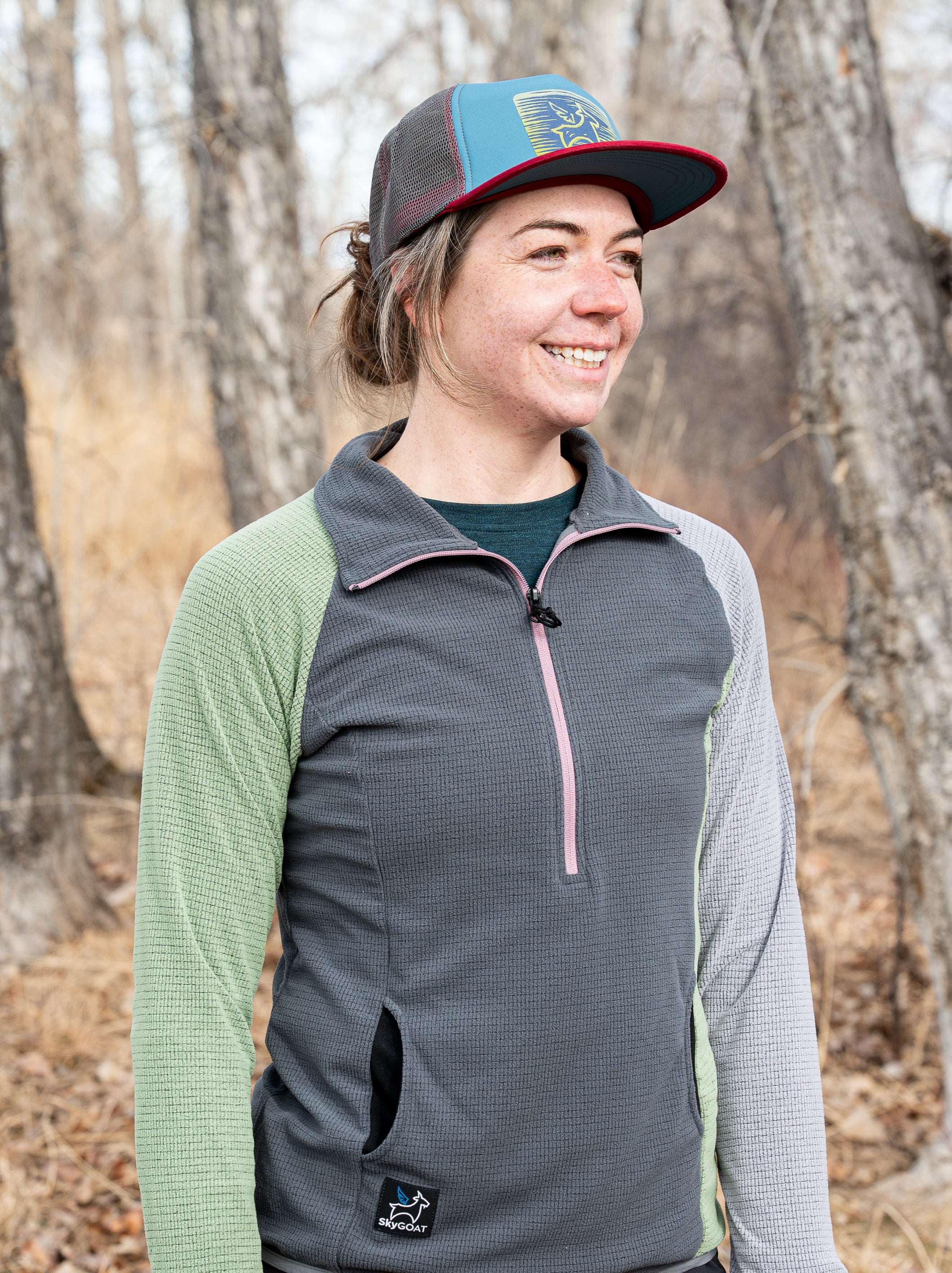 Women's Microgrid Fleece CAMP Half-Zip Pullover Ultralight 115 Women's Microgrid Fleece CAMP Half-Zip Pullover Ultralight 115