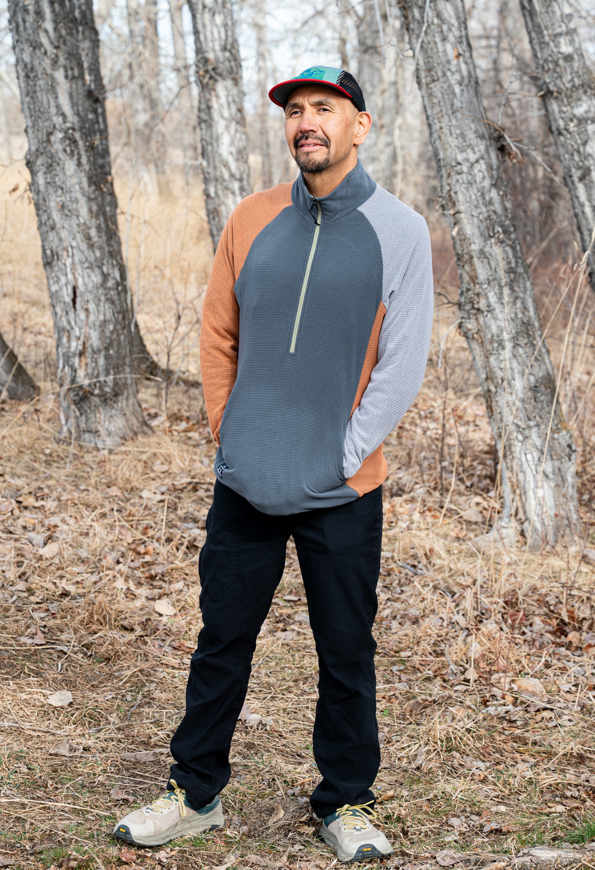 Men's Microgrid Fleece CAMP Half-Zip Pullover Ultralight 115 – SkyGOAT