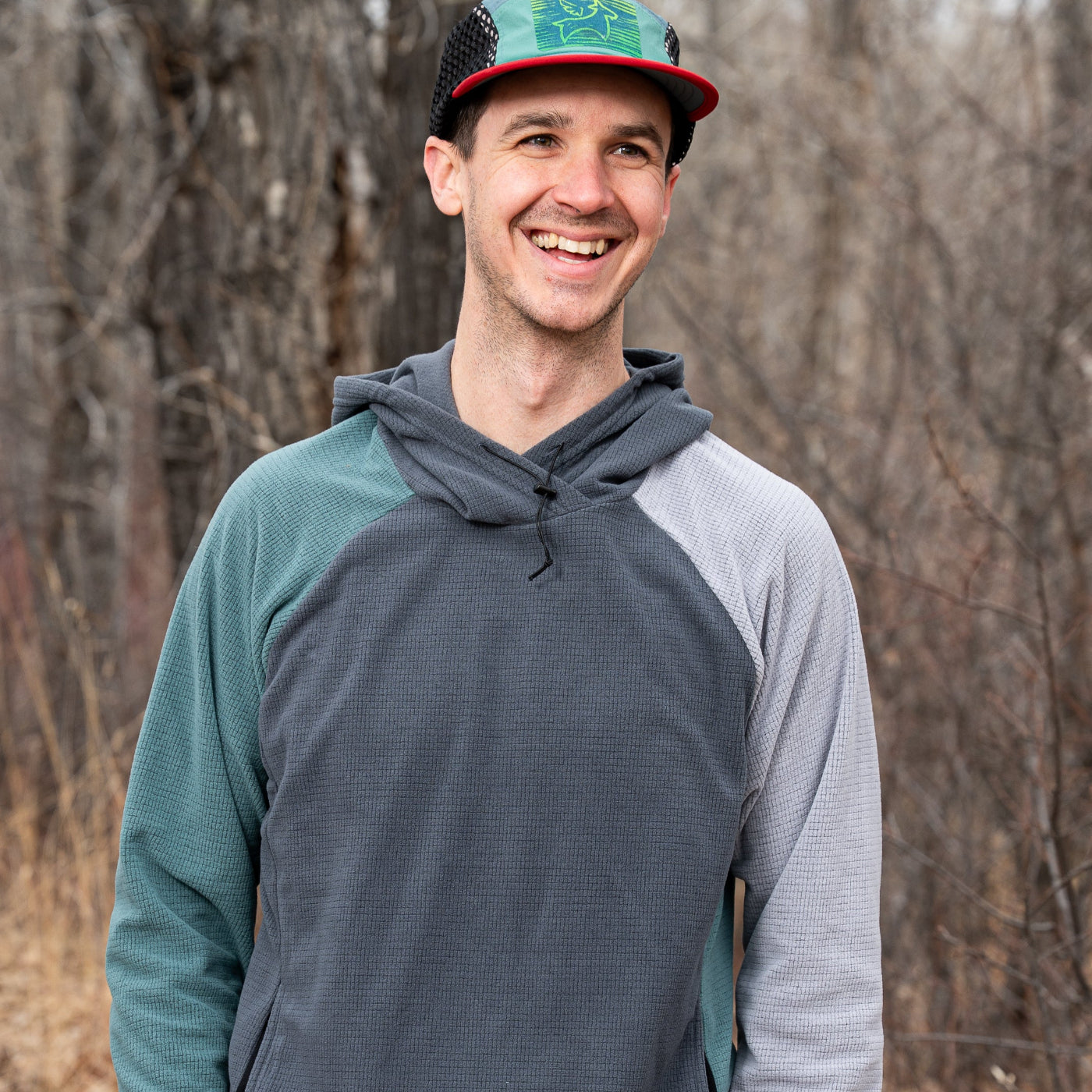 Men's Microgrid Fleece Hoodie for Hiking & Camping | SkyGOAT