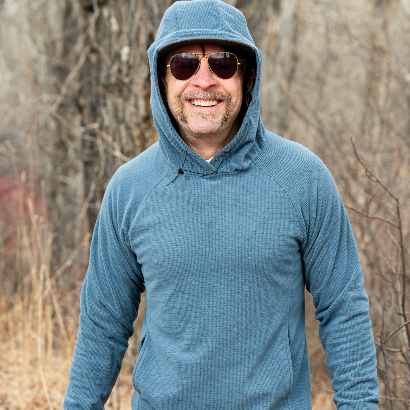 Men's Microgrid Fleece Hoodie for Hiking & Camping | SkyGOAT